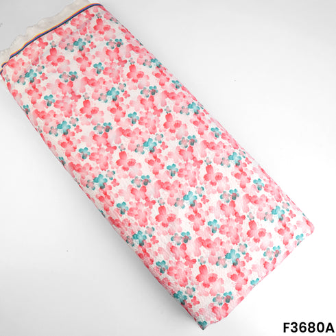 Butterfly Print Seer Sakkar Cotton Fabric-F3680