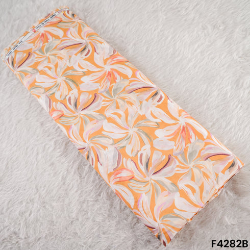 Digital Print Pure Muslin Fabric - F4282