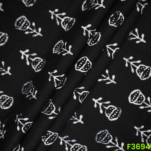 Digital Printed Rayon Cotton Fabric-F3694