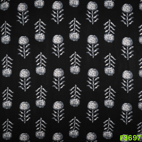 Digital Printed Rayon Cotton Fabric-F3697