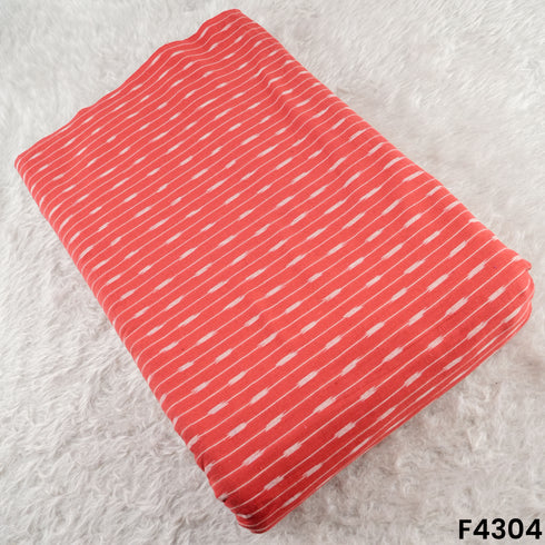 Ikkat Handloom Cotton Fabric- F4304
