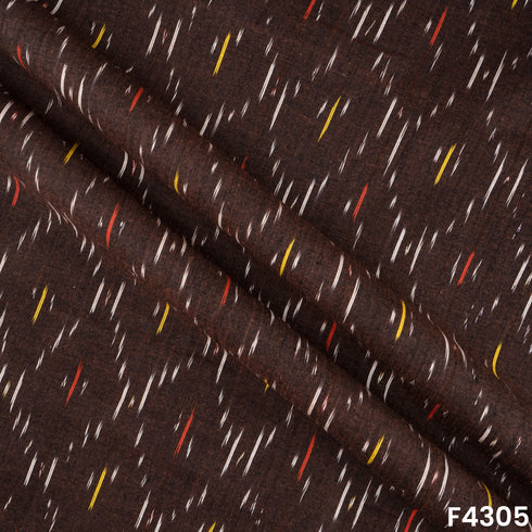 Ikkat Handloom Cotton Fabric- F4305