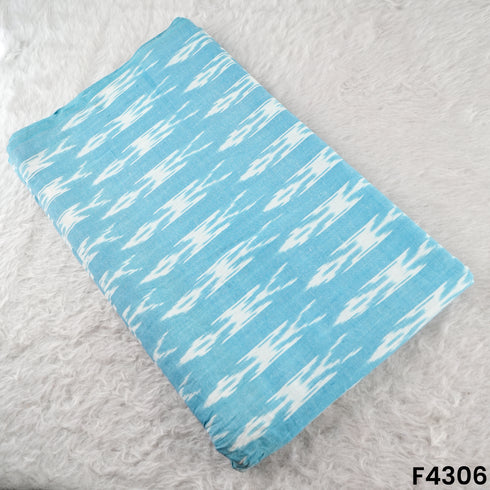 Ikkat Handloom Cotton Fabric- F4306