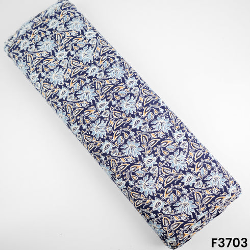 Digital Printed Rayon Cotton Fabric-3703