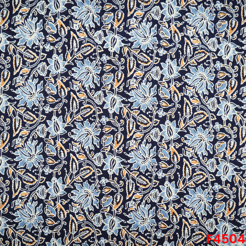 Floral Print Rayon Cotton Fabric - F4504