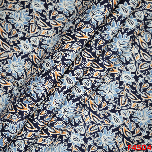 Floral Print Rayon Cotton Fabric - F4504