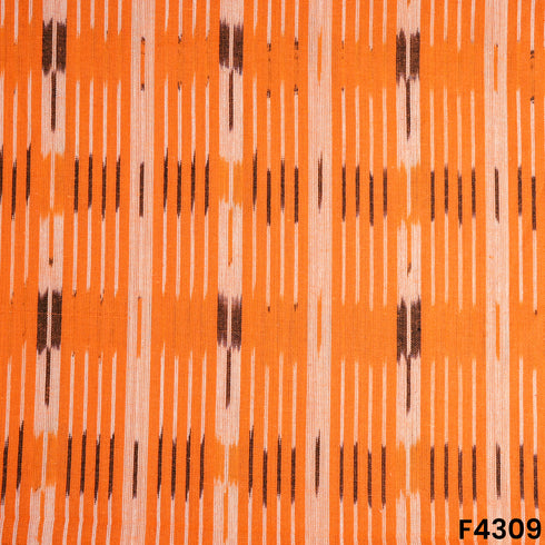 Ikkat Handloom Cotton Fabric- F4309