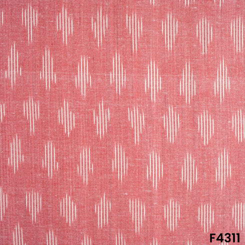 Ikkat Handloom Cotton Fabric- F4311