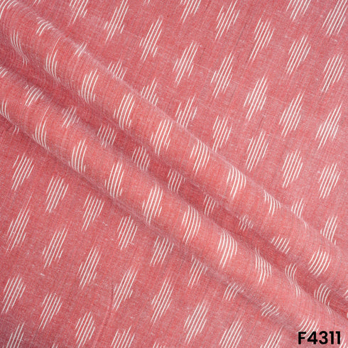 Ikkat Handloom Cotton Fabric- F4311