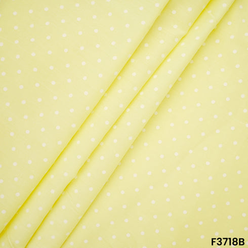 Polka Dot Print Cotton Fabric-F3718