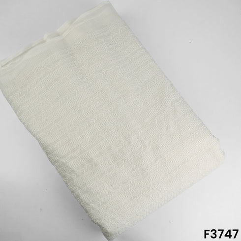 Thread Embroidered Kota Cotton Fabric-F3747