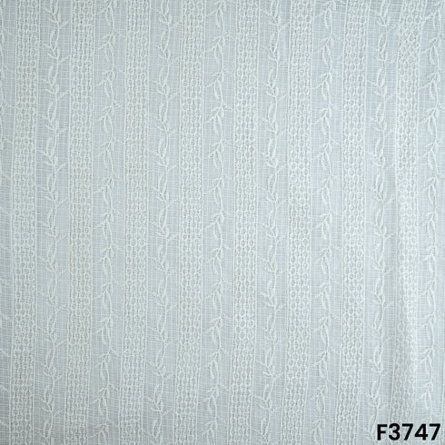 Thread Embroidered Kota Cotton Fabric-F3747