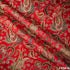 Printed Zari Sequins Embroidered Chinon Chiffon Fabric-F4347