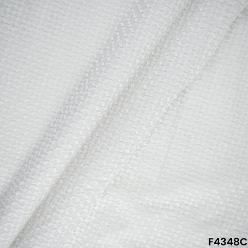 Chikankari Cotton Fabric-F4348