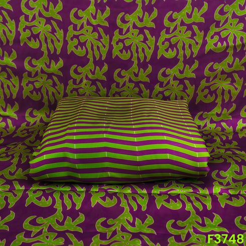 Digital Print Satin Crepe Fabric-F3748