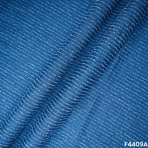 Self Stripe Denim Fabric-F4409