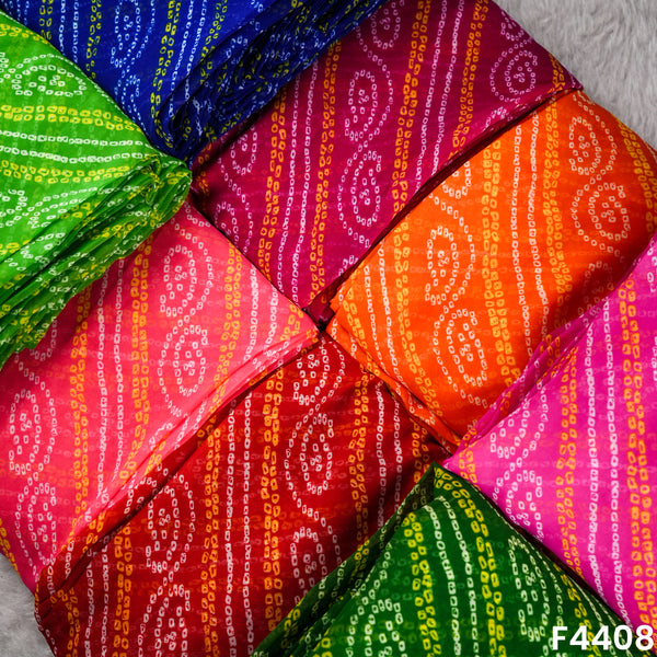 Bandhani Printed Georgette Fabric-F4408