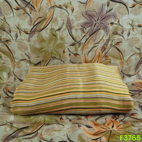 Digital Print Satin Crepe Fabric-F3765