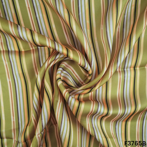 Digital Print Satin Crepe Fabric-F3765