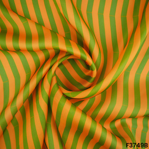 Digital Print Satin Crepe Fabric-F3749
