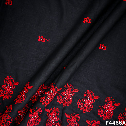 Thread Work Hakoba Cambric Cotton fabric-F4466