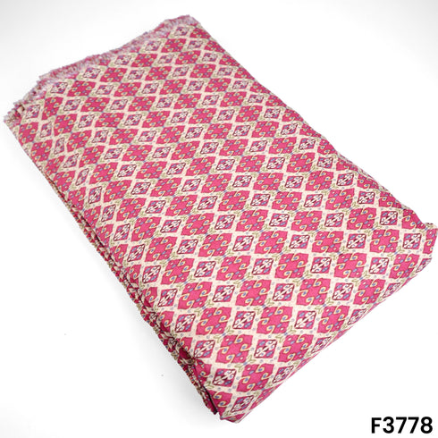 Patola Print Muslin Cotton Fabric- F3778