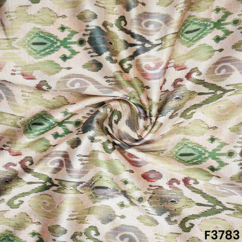 Patola Print Muslin Cotton Fabric- F3783