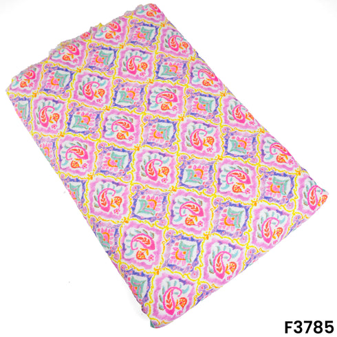 Pejali & Patola Print Muslin Cotton Fabric- F3785