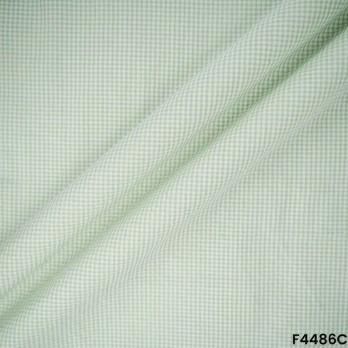 Check Cambric Cotton Fabric- F4486