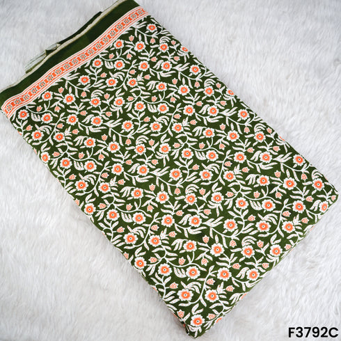 Flower Print Cotton Fabric- F3792