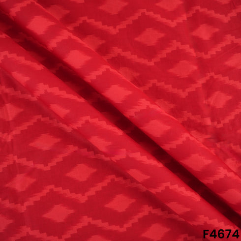 Ikkat Print Cambric Cotton Fabric- F4674