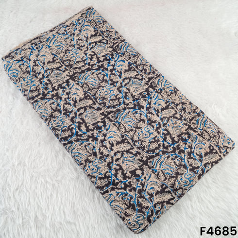 Kalamkari Print Handloom Cotton Fabric- F4685
