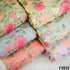 Thread Embroidered Organza Fabric- F3822