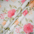 Thread Embroidered Organza Fabric- F3822