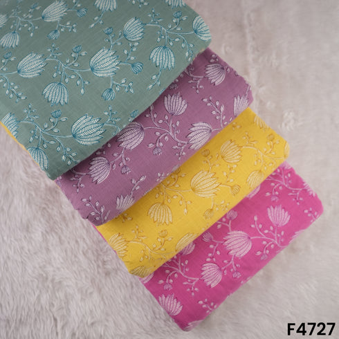 Printed Cotton Slub Fabric- F4727