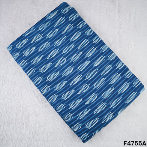 Indigo Print Cambric Cotton Fabric- F4755