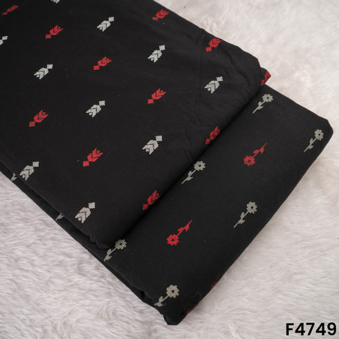 Block Buti Handloom Cotton Fabric- F4749