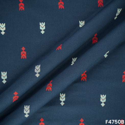 Block Buti Handloom Cotton Fabric- F4750