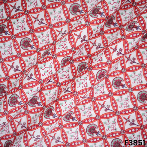 Kilol Print Cambric Cotton Fabric- F3851