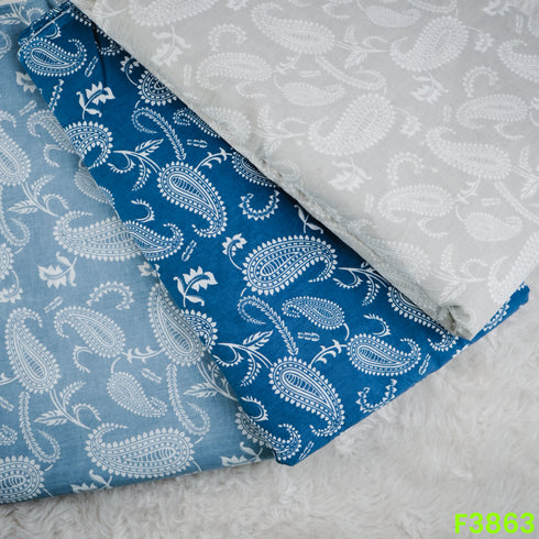 Kilol Print Cambric Cotton Fabric- F3863