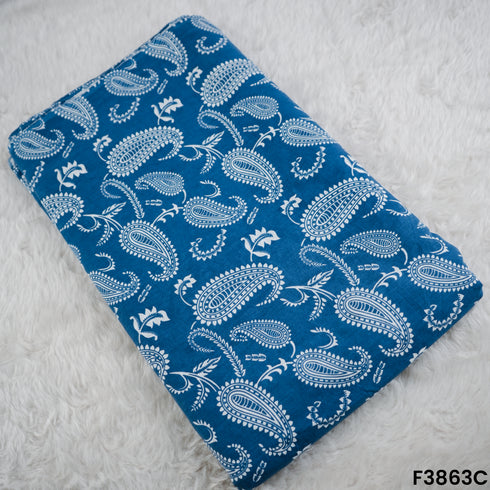 Kilol Print Cambric Cotton Fabric- F3863