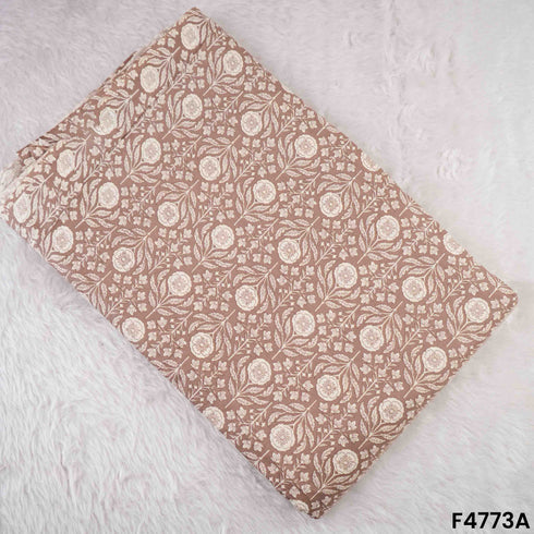 Flower Print Cambric Cotton Fabric- F4773