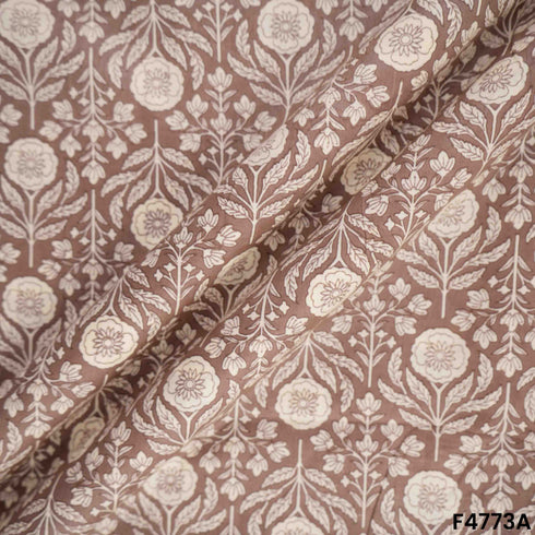 Flower Print Cambric Cotton Fabric- F4773