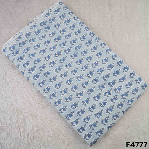 Flower Print Cambric Cotton Fabric- F4777