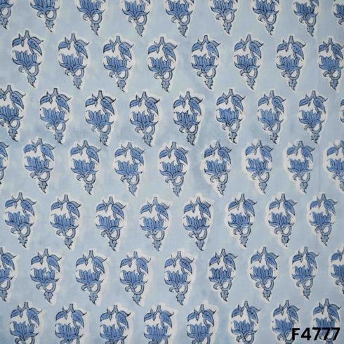 Flower Print Cambric Cotton Fabric- F4777