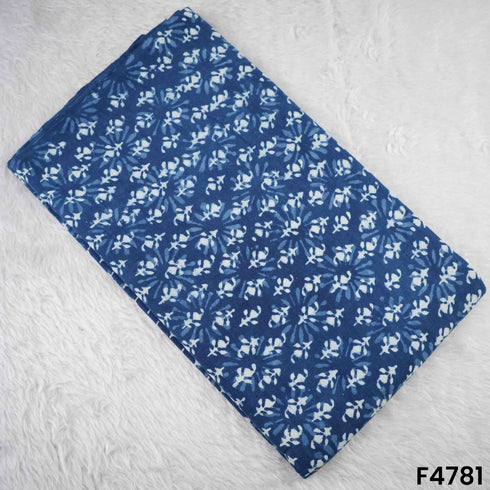 Indigo Print Cambric Cotton Fabric- F4781