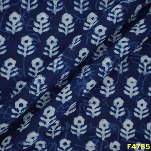 Indigo Print Modal Cotton Fabric- F4785