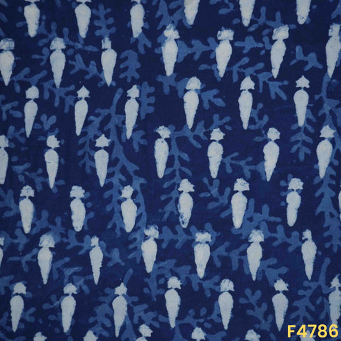 Indigo Print Modal Cotton Fabric- F4786