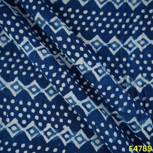 Indigo Print Modal Cotton Fabric- F4789