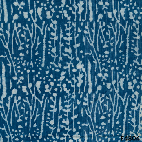 Indigo Print Cambric Cotton Fabric- F4804
